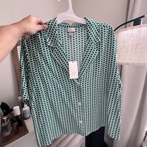 Green Shirt Cropped Fit